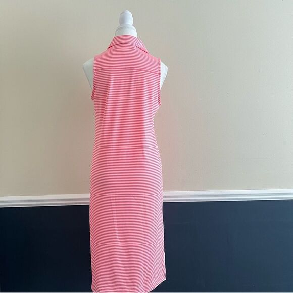Vineyard Vines Striped Sleeveless Midi Margo Dress NEW Size XS Pink - Picture 9 of 11